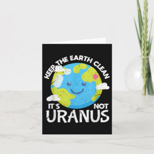 Carte Garder La Terre Nettoyer Son Pas Uranus Da La Terr