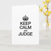 CARTE GARDER LE CALME ET LE JUGE (Fleur jaune)