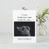 Carte Garder les yeux levés vers Dieu Encouragement Cha (Debout devant)