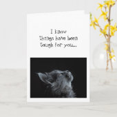 Carte Garder les yeux levés vers Dieu Encouragement  Cha (Fleur jaune)