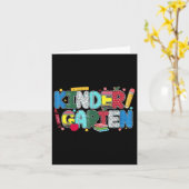 Carte Gardergarten Enseignant Squad Pencil Retour À L'Éc (Fleur jaune)