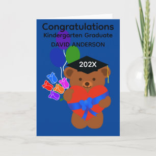 Carte Gardergarten Graduation Bear #3 Card