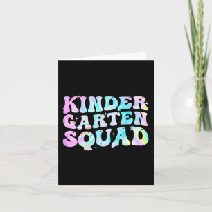 Carte Gardergarten Squad Enseignants enfants Tie Dye Ret