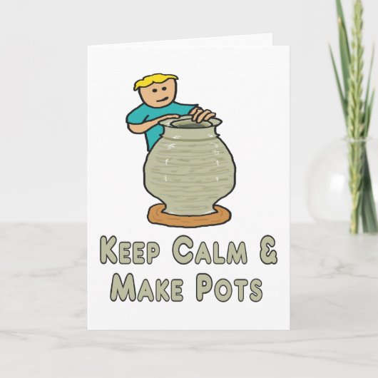 Carte Gardez la poterie calme (Devant)