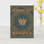 Carte Gardez la simplicité : le design Motif de la Clart (Fleur jaune)