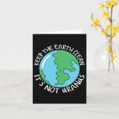 Carte Gardez la Terre Propre Ce N'est Pas Uranus (Fleur jaune)