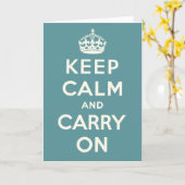 Carte Gardez le calme et continuez (Fleur jaune)