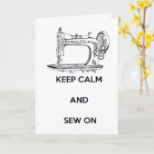 Carte Gardez le calme et coupez le soleil, Anniversaire (Fleur jaune)