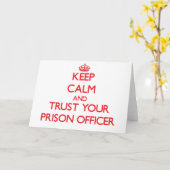 Carte Gardez le calme et faites confiance à votre agent (Fleur jaune)