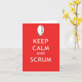 Carte Gardez le calme et la bousculade (Fleur jaune)