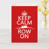 Carte Gardez le calme et la rangée sur (choisissez (Fleur jaune)