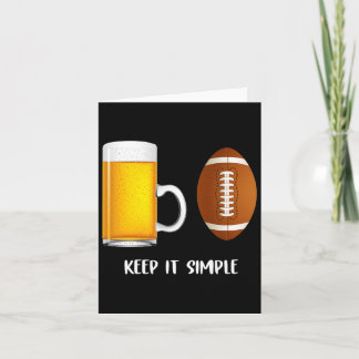 Carte Gardez-Le Simple Beer College Football Funky Commo