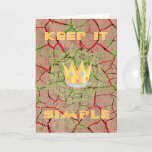 Carte Gardez-le simple : Cracked Earth Royal Clarity Art