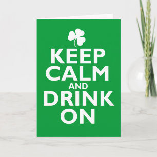 Carte Gardez l'humour calme de Jour de la Saint Patrick