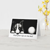 Carte Gardez l'oeil sur la balle (Fleur jaune)