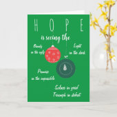 Carte Gardez vos espoirs (Fleur jaune)