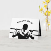 Carte Gardez votre menton (Fleur jaune)