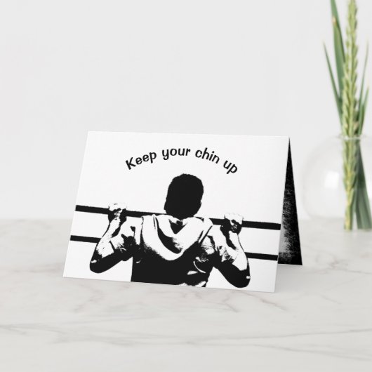 Carte Gardez votre menton (Devant)