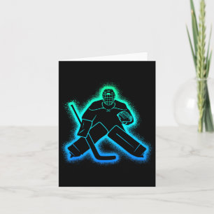 Carte Gardien de but joueur de hockey enfants hommes gar