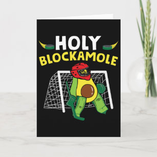 Carte Gardien de hockey sur glace drôle Joueur de hockey