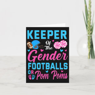 Carte Gardien Du Football De Sexe Ou De Pom Poms Genre R