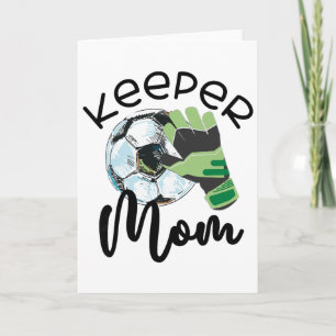 Carte Gardienne Maman, Gardienne de but Mama Soccer, Éle