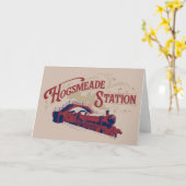 Carte Gare de HOGSMEADE Graphique Vintage (Fleur jaune)