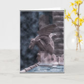 Carte Gargouille de Halloween (Fleur jaune)