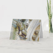 Carte Gargoyle holding knee card (Dos)