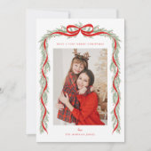 Carte Garland with a bow (Devant)