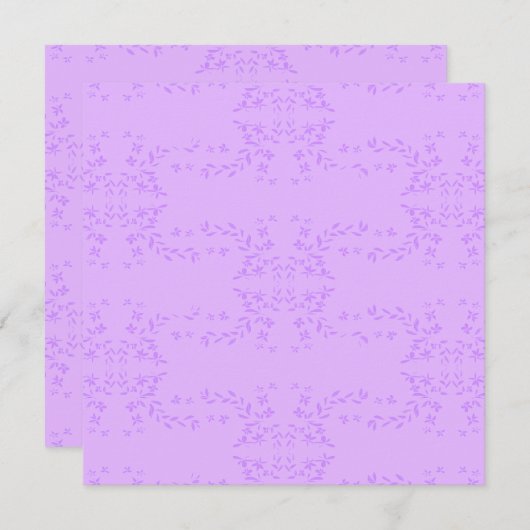 Carte Garlands Lilac (Devant / Derrière)