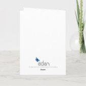 Carte Garnet 2e anniversaire mariage soeur rouge (Dos)