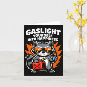 Carte Gaslight yourself into happiness (Fleur jaune)
