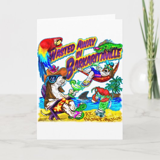 Carte Gaspillé loin dans Barkaritaville (Devant)