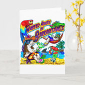 Carte Gaspillé loin dans Barkaritaville (Fleur jaune)