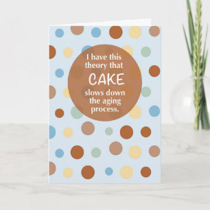 Carte Gâteau Anniversaire Drôle Vieillissement Humour Po