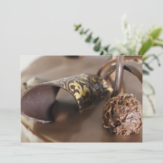 Carte Gâteau au chocolat (Debout devant)