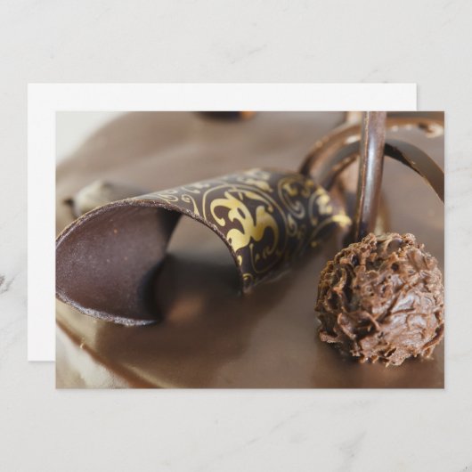 Carte Gâteau au chocolat (Devant / Derrière)