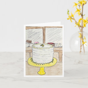 Carte Gâteau au citron d'anniversaire