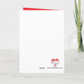 Carte Gâteau aux cerises : blanc rose (Dos)