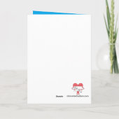 Carte Gâteau aux cerises : Blanc vert bleu (Dos)