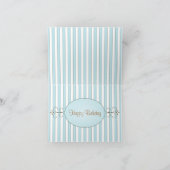 Carte Gâteau Bleu Fancy (Intérieur)