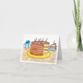 Carte Gâteau & bougies (Devant)