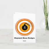 Carte Gâteau cupcake au crâne (Dos)