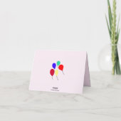 Carte Gâteau Cupcake Points de Polka Anniversaire Merci (Dos)