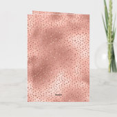 Carte Gâteau Cupcake Rose Foncé Anniversaire Glam Or Pai (Dos)