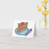 Carte Gâteau d'anniversaire (Fleur jaune)
