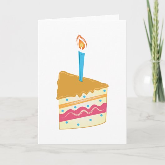 Carte Gâteau d'anniversaire (Devant)