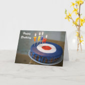 Carte gâteau d'anniversaire (Fleur jaune)