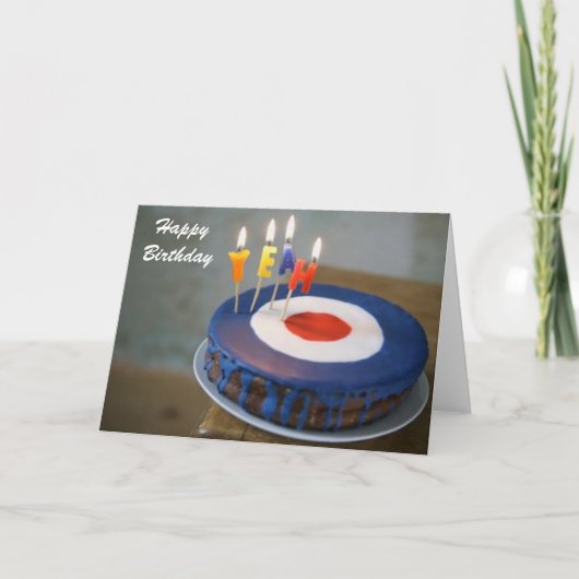 Carte gâteau d'anniversaire (Devant)